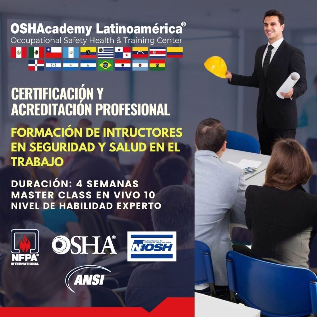 ACREDITACIÓN INTERNACIONAL – INSTRUCTOR DE SEGURIDAD SST – INICIO: 26 DE MAYO